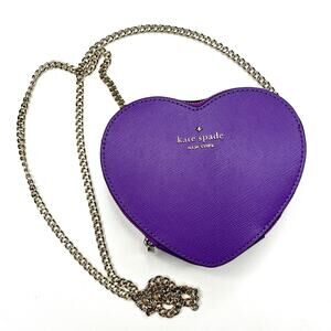 Kate Spade | Purple Shoulder Bag Heart LOVE Collection
